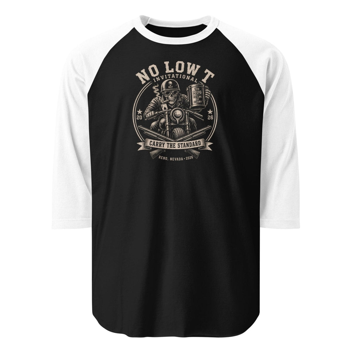 2026 NLT Three-Quarter Sleeve Tee | Design B | product mockup 2