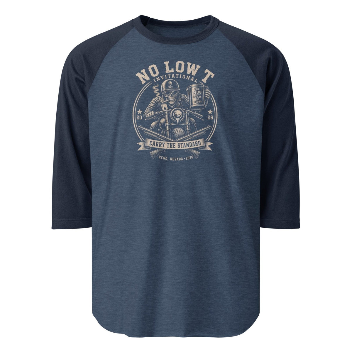 2026 NLT Three-Quarter Sleeve Tee | Design B | product mockup 1