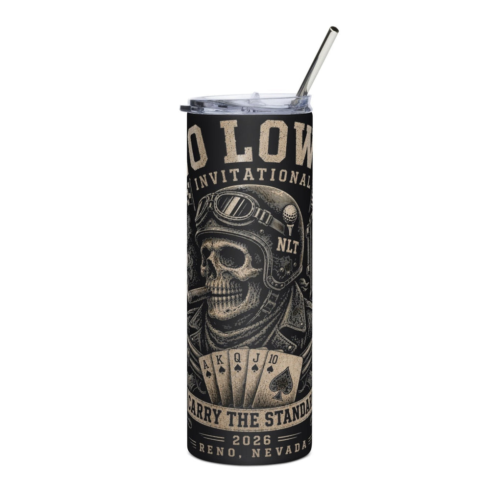 2026 NLT Stainless Steel Tumbler | Design A | product mockup 1