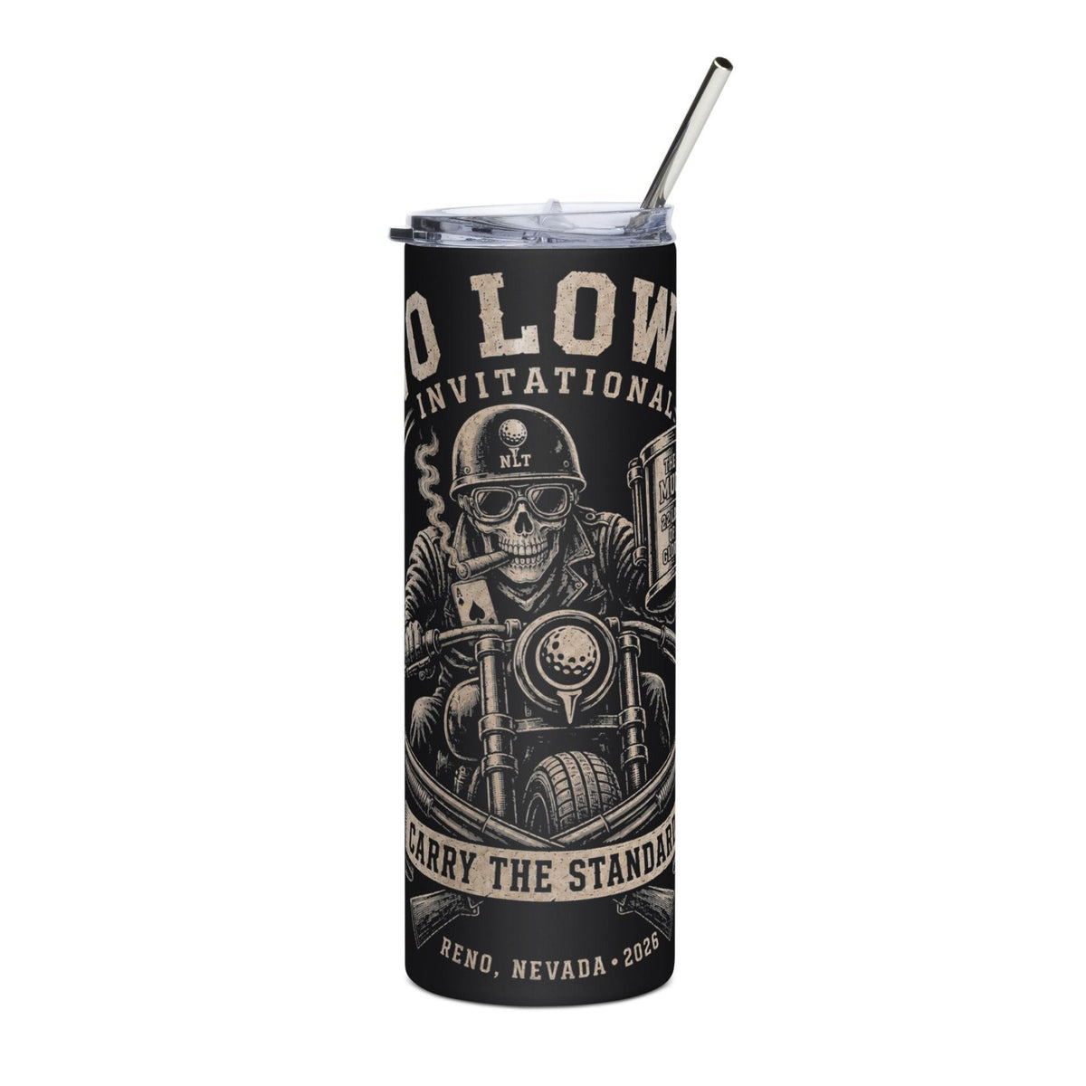 2026 NLT Stainless Steel Tumbler | Design B | product mockup 1