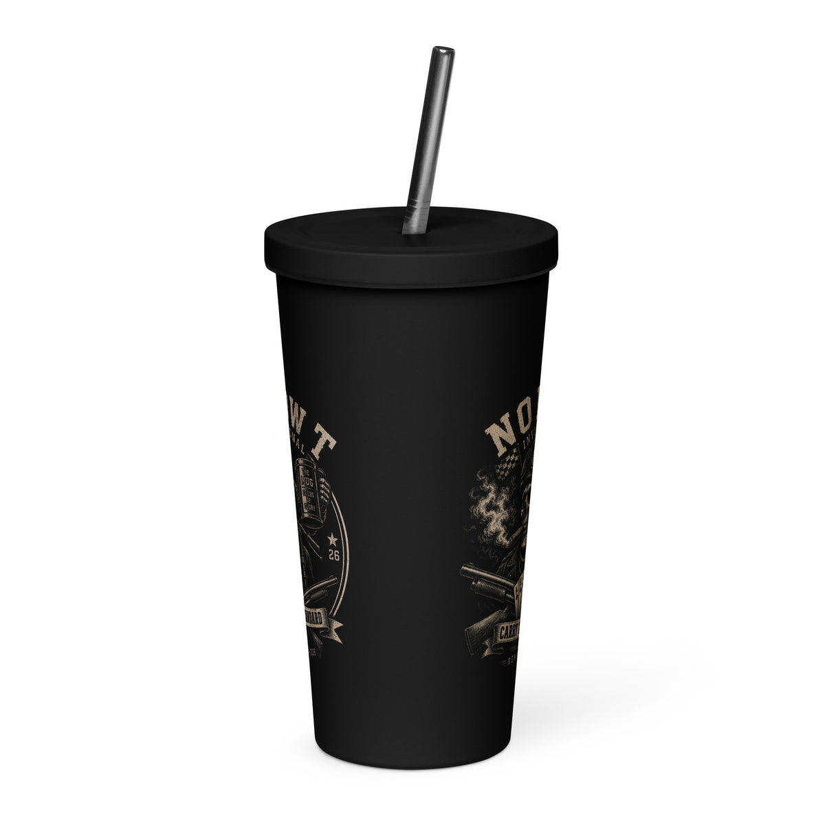 NLT insulated tumbler | white background product mockup