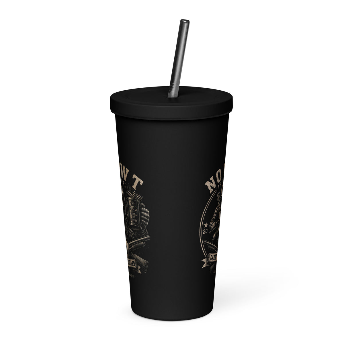 NLT insulated tumbler | white background product mockup