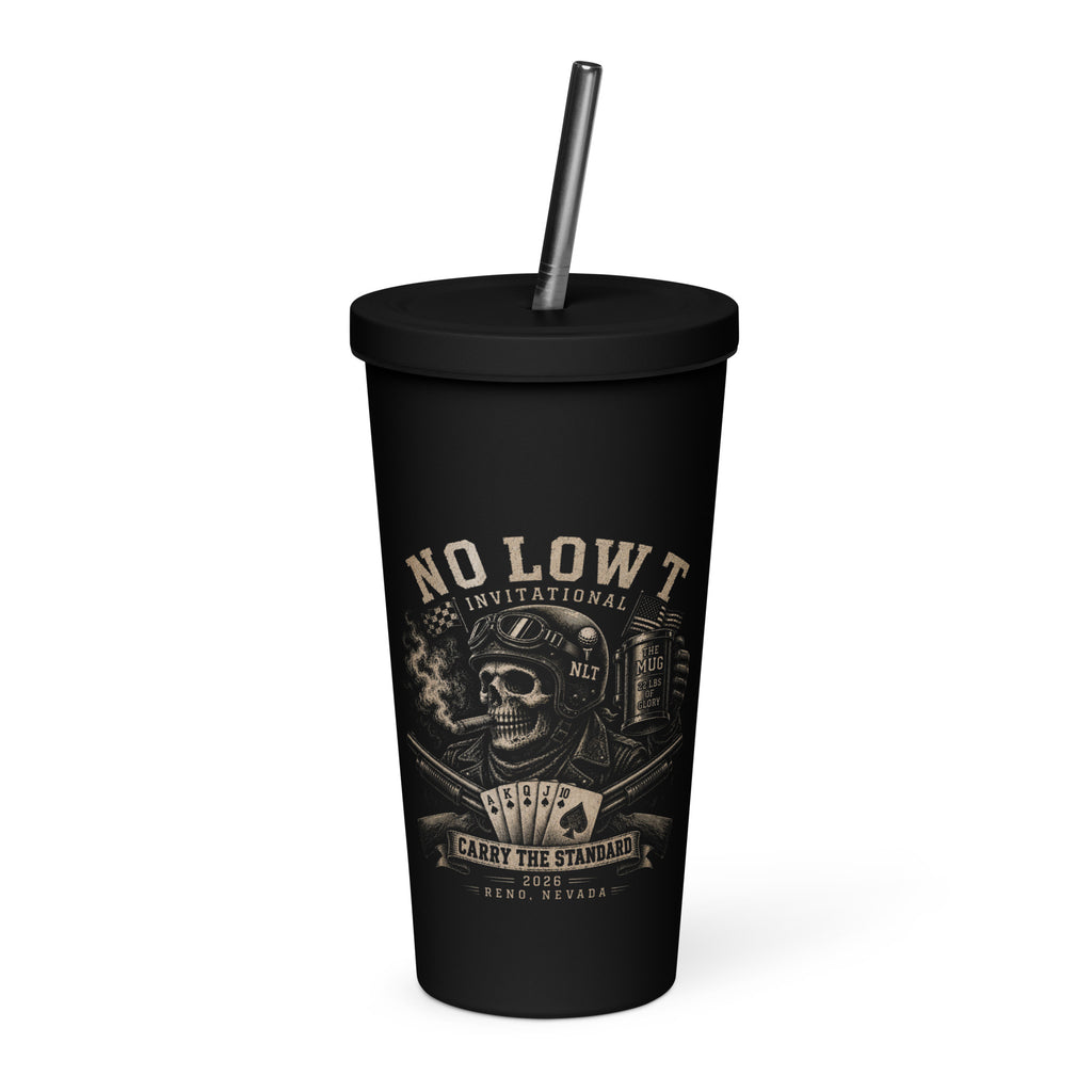 NLT insulated tumbler | white background product mockup