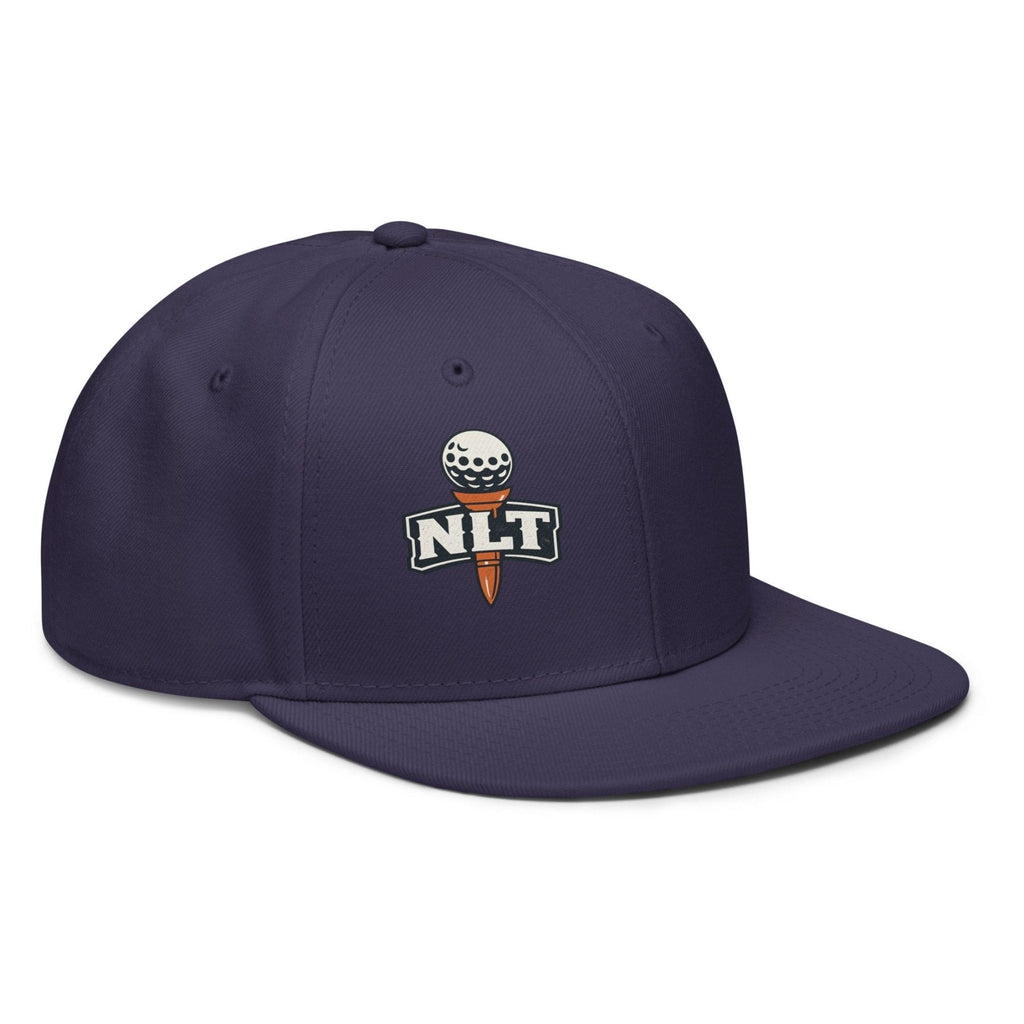 NLT Printed Logo Snapback Hat | product mockup 5