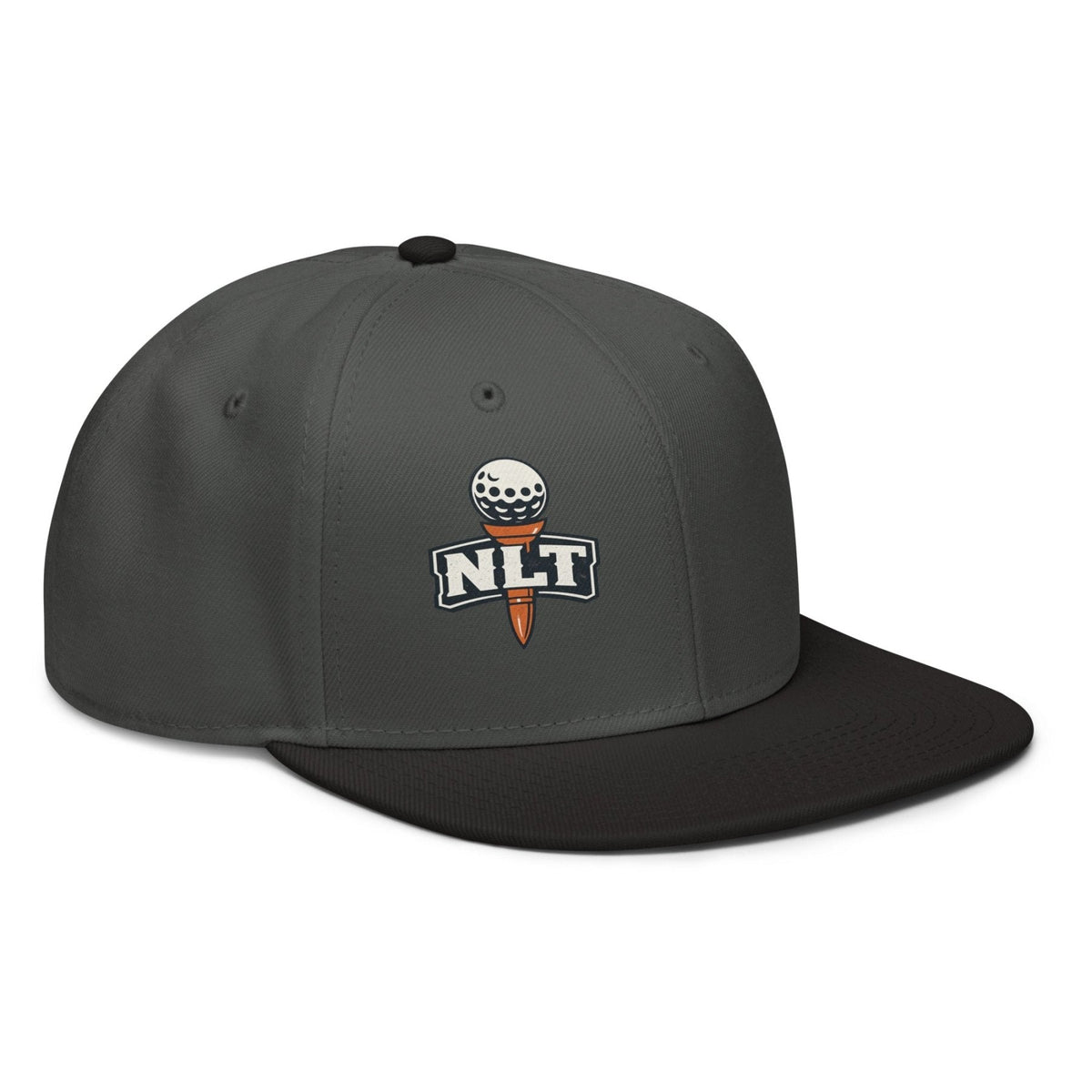 NLT Printed Logo Snapback Hat | product mockup 10