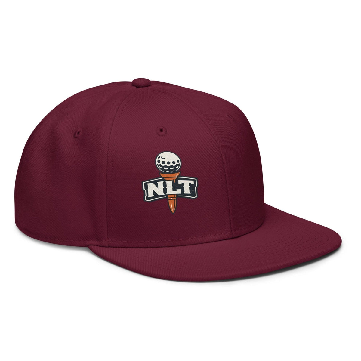 NLT Printed Logo Snapback Hat | product mockup 15