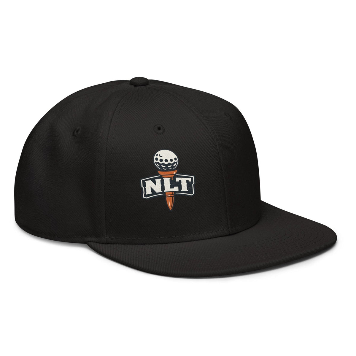 NLT Printed Logo Snapback Hat | product mockup 4