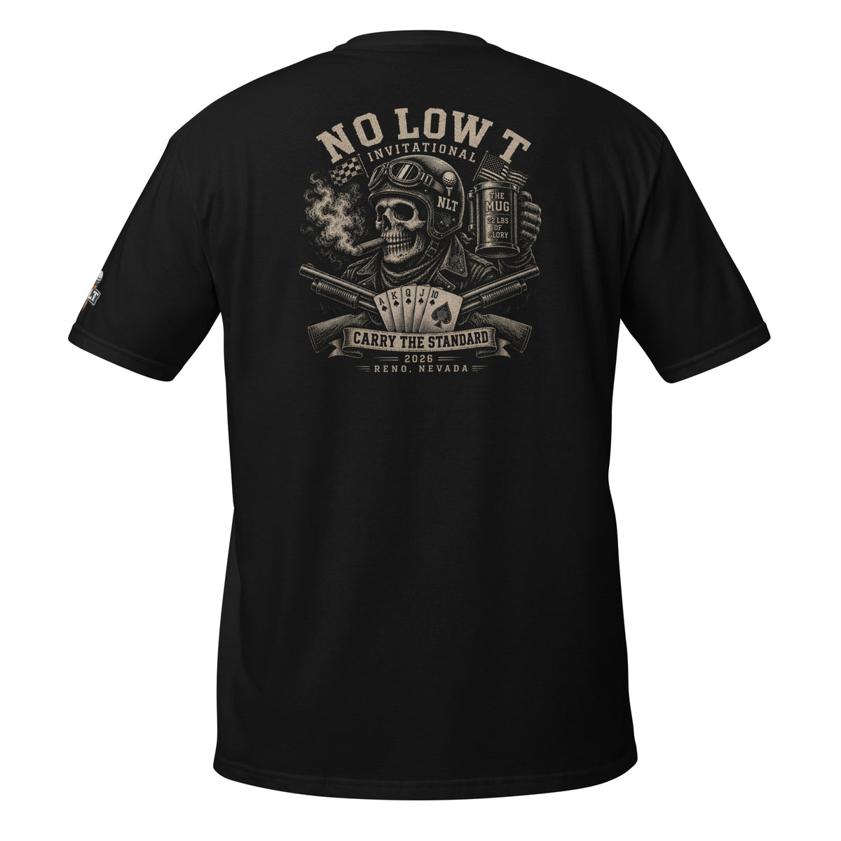 2026 No Low Tee Invitational Tee | Design A — back view