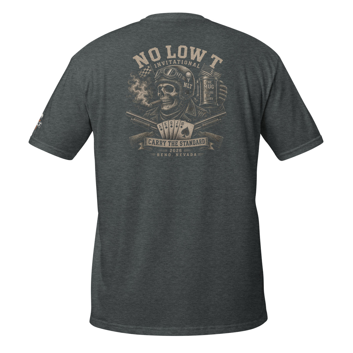 2026 No Low Tee Invitational Tee | Design A — back view