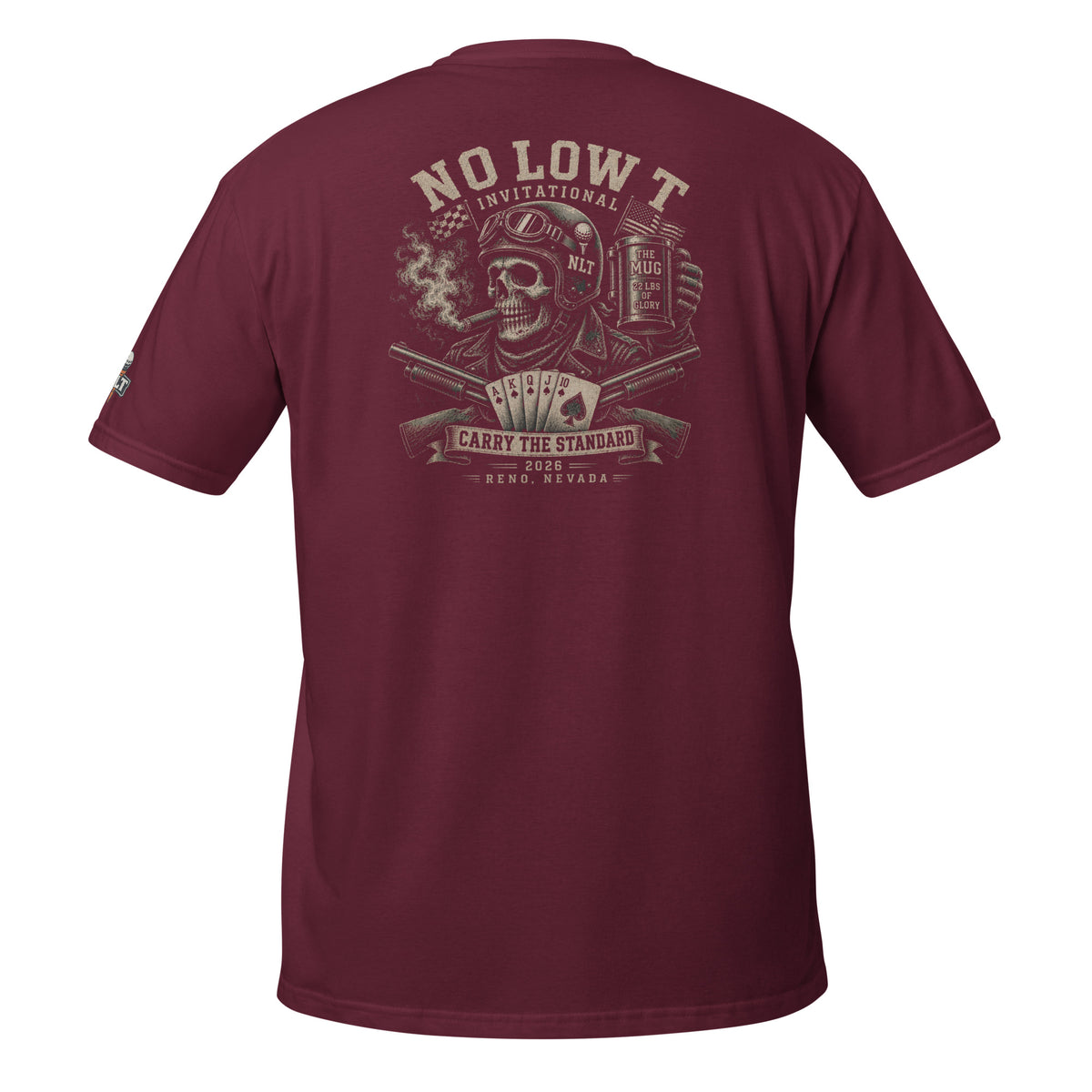 2026 No Low Tee Invitational Tee | Design A — back view