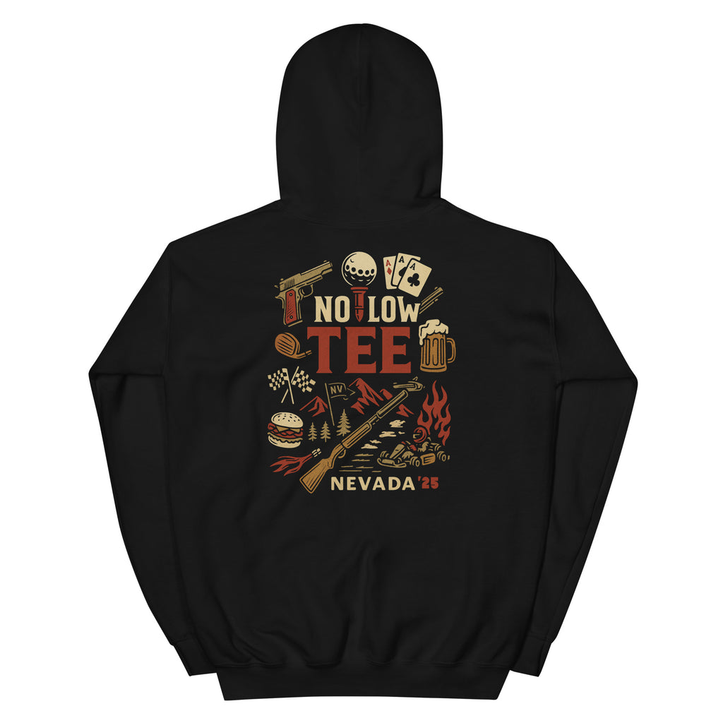 2025 No Low Tee Invitational Hoodie | Design A - back view