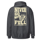 2026 No Low Tee Real Stories | Never Go Full Hoodie — back view