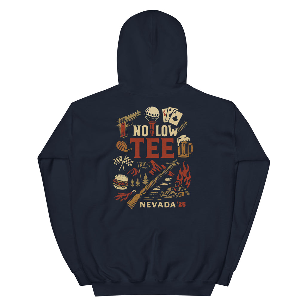 2025 No Low Tee Invitational Hoodie | Design A - back view